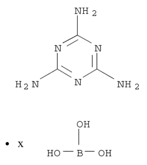 Molecular Structure of 53587-44-3 (orthoboric acid, compound with 1,3,5-triazine-2,4,6-triamine)